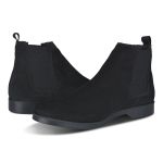 Bota Chelsea Masculina Confortavel em Camurça Legitima Preto