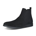 Bota Chelsea Masculina Confortavel em Camurça Legitima Preto
