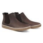 Bota Casual Masculina Estilo Chelsea em Couro Legítimo