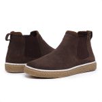 Bota Casual Masculina Estilo Chelsea em Couro Legítimo