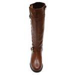 Bota montaria 2 fivelas couro Brandy-Francalce