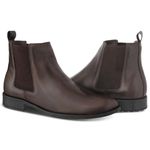 Bota Chelsea Tradicional Social Casual Couro Legítimo Liso