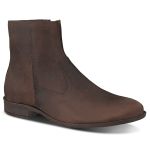 Bota Chelsea Boots Slim Zíper Em Couro Fossil Legítimo