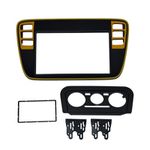 MOLDURA 2371 2DIN VW GOL G6 VOYAGE SAVEIRO PRETA