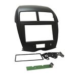 MOLDURA 3180 2DIN MITSUBISHI ASK C/PLACA 08/13 PRETA