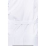 Jaleco Unissex Plus Size em Microfibra Gola Sport Branco 