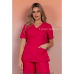 Conjunto Cirurgico Feminino em Microfibra Pink Plus Size