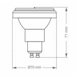 Lâmpada Led AR70 GU10 4,8W 4000K 24 Graus Bivolt Pix