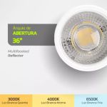 Lâmpada Led Mini Dicroica MR11 GU10 3,5W Biv 4000K Lumanti