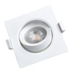 Spot Led Embutir Quadrado 5W Branco Quente 3000K 1810 Galaxy