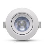 Spot Led Embutir Redondo 5W Branco Quente 3000K 1820 Galaxy