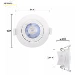 Spot Led Embutir Redondo 5W Branco Quente 3000K 1820 Galaxy