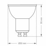 Lâmpada Led Dicroica MR16 GU10 6,5W 6500K Bivolt Gu10 Galaxy