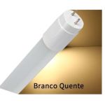 Lâmpada TuboLed 18W G13 Branco Quente Bivolt 1653 Galaxy