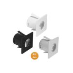 Mini Spot Led Embutir Mobiliário 3000K Biv Branco Kit 2pçs