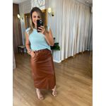 SAIA COURO ECO MIDI IZA - MARROM