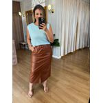 SAIA COURO ECO MIDI IZA - MARROM