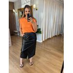 SAIA COURO ECO MIDI IZA - PRETO