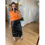 SAIA COURO ECO MIDI IZA - PRETO