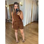 SHORTS ALFAIATARIA - MARROM