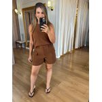 SHORTS ALFAIATARIA - MARROM