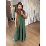 VESTIDO FRIDA EM MOLETINHO COM PRESPONTO - VERDE