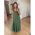 VESTIDO FRIDA EM MOLETINHO COM PRESPONTO - VERDE