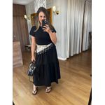 VESTIDO MALHA DE ALGODÃO ZARA - PRETO 