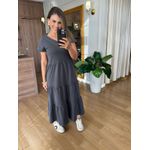 VESTIDO FERNANDA MALHA ALGODÃO - CINZA