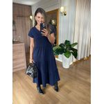VESTIDO FERNANDA MALHA ALGODÃO - MARINHO