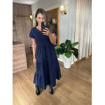 VESTIDO FERNANDA MALHA ALGODÃO - MARINHO