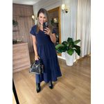 VESTIDO FERNANDA MALHA ALGODÃO - MARINHO