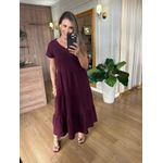 VESTIDO FERNANDA MALHA ALGODÃO - MARSALA