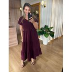 VESTIDO FERNANDA MALHA ALGODÃO - MARSALA