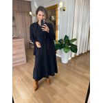 VESTIDO FERNANDA MALHA ALGODÃO - PRETO