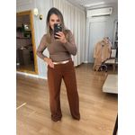 BLUSA ZARA MANGA LONGA - CAQUI 