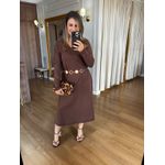 VESTIDO LINDA - MARROM 