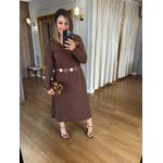 VESTIDO LINDA - MARROM 