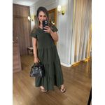VESTIDO FERNANDA MALHA ALGODÃO - VERDE MILITAR