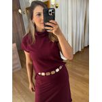 CONJUNTO EM MALHA MOLETINHO ALINE - MARSALA 