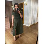 CONJUNTO EM MALHA MOLETINHO LUANA - VERDE MILITAR 