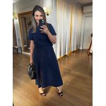 CONJUNTO EM MALHA DE ALGODÃO LUANA - AZUL MARINHO 