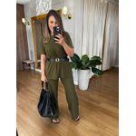 CONJUNTO EM MALHA MOLETINHO - SOFI - VERDE MILITAR 