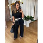 CONJUNTO EM MALHA MOLETINHO - SOFI - PRETO 
