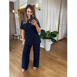 CONJUNTO EM MALHA MOLETINHO - SOFI - AZUL MARINHO 