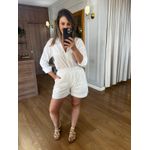 CONJUNTO SHORT E CAMISA 100% ALGODÃO MARIA - OFF 