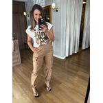 CALÇA EM SARJA - BEGE 