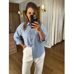 CAMISA LISTRADA - AZUL CLARO 