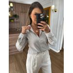 CAMISA LISTRADA - PRETA 