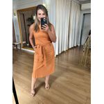SAIA COURO ECO MIDI - CARAMELO
